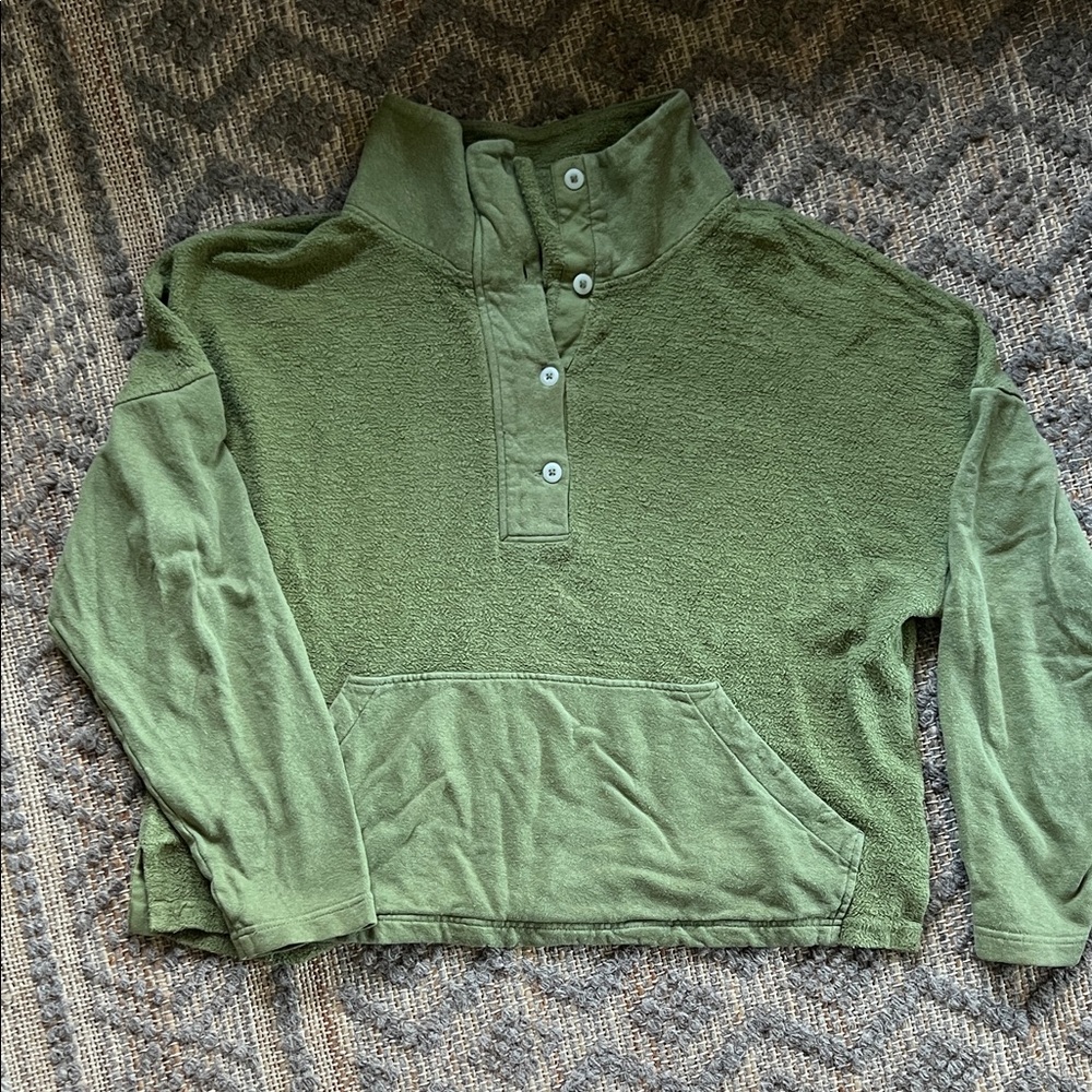 REI Co-Op Green Hemp & Cotton Pullover
